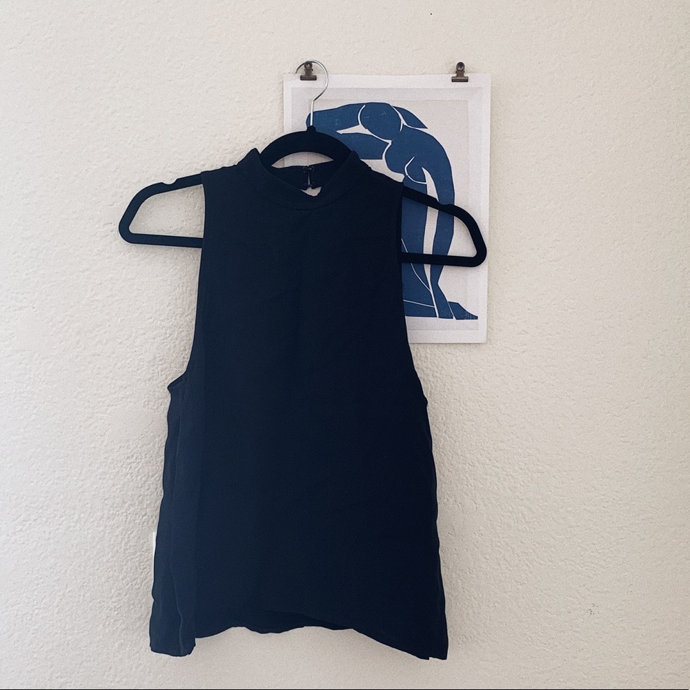 H&M choker halter top with open back